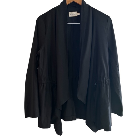 Ninexis | Black Women's Jacket with Roll Sleeves - Picture 1 of 9